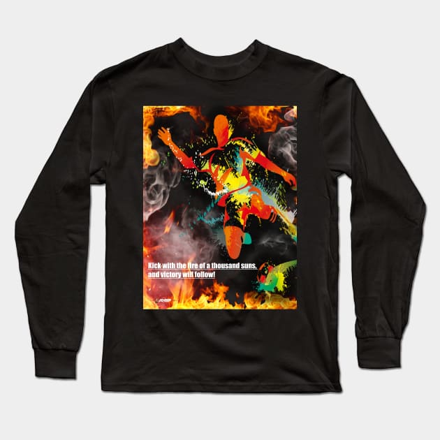 Football Long Sleeve T-Shirt by Kaddara